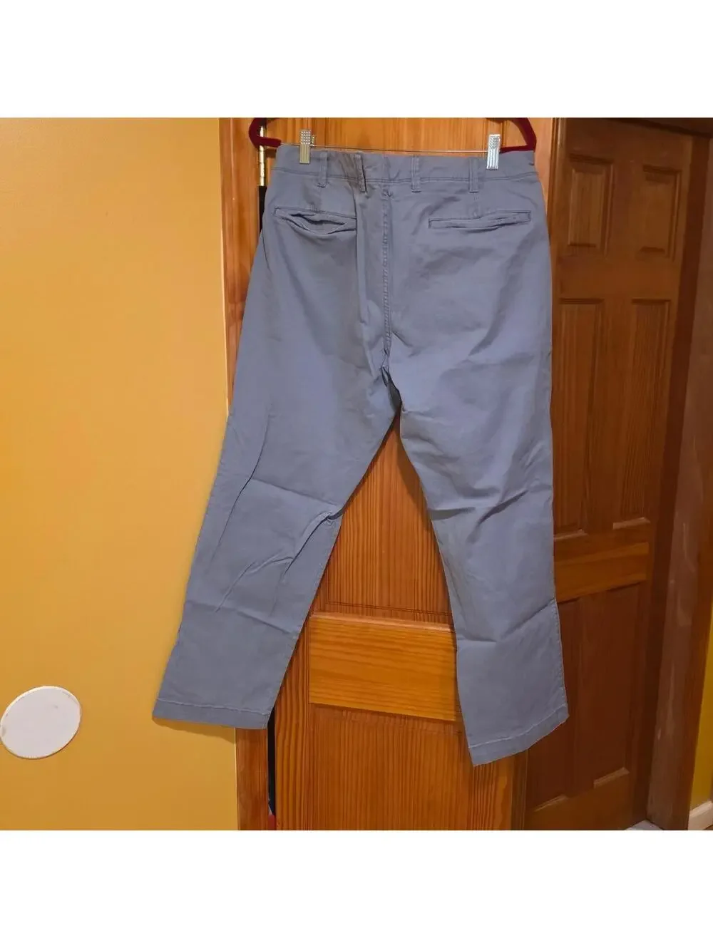Gap Khakis Lived-In Straight Stretch Pants Gap Khakis 